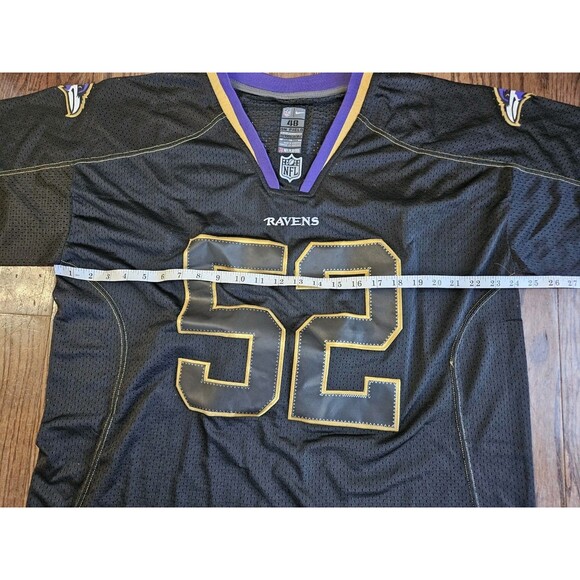 Ray Lewis #52 Baltimore Ravens NFL Nike On Field Jersey NWT Sz 48 Black - Picture 7 of 9